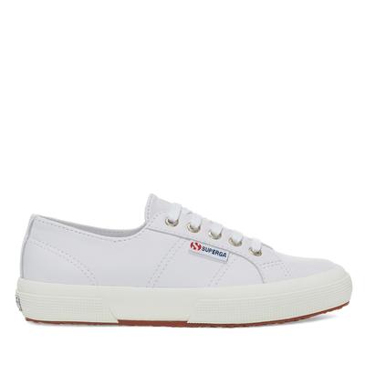 Superga 2750 Nappa Lea - Optical White-f Avorio Trainers