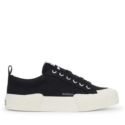 Superga 2660 Stripe Big Bumpers - Black-off White Trainers