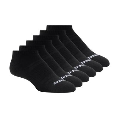Skechers Women's 6 Pack Core Low Cut Medium Socks | Black | Cotton