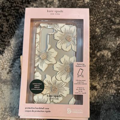 Kate Spade Cell Phones & Accessories | Kate Spade White Floral Phone Case For Samsung Galaxy S23 | Color: White | Size: Galaxy S23