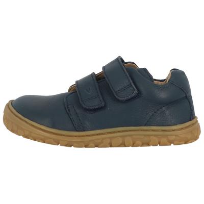Barfußschuh LURCHI "Noah Barefoot", Kinder, Gr. 26, blau (navy), Nappaleder, sportlich, Schuhe, Klettschuh mit weichem Schaftrand, Größenschablone zum Download Image
