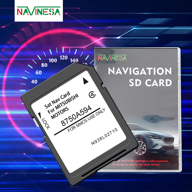 for Mitsubishi Outlander ASX Lancer Pajero L200 Car 8750A594 Navigation SD GPS Card Update Europe UK Maps