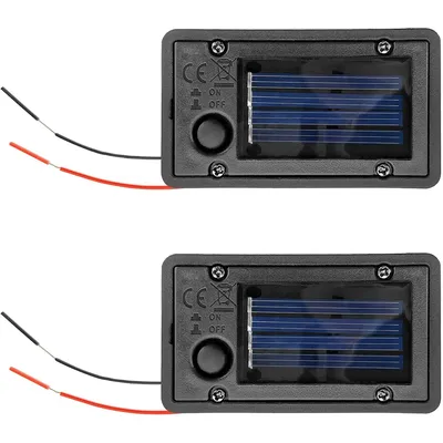 2Pcs Battery Box, Solar Lantern Light Replacement Parts Top for Outdoor Hanging Lanterns Container Home Solar Lamp