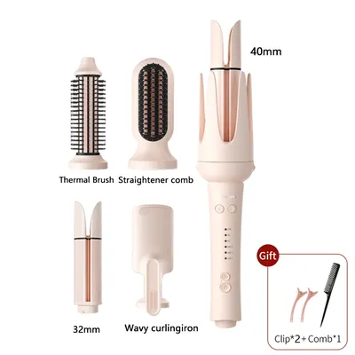Automatic Curling Iron 32mm Auto Rotating Ceramic Hair Curler Anti-Scald Fast Heating Hair Curling Wand for Hair Waves Styling
