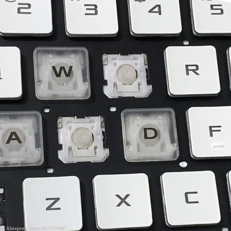 Ersatz-Tastenkappe für Asus TUF Gaming 8 F15 FX506 FX506H FA506 FA506II F17 FA706 FX706 FX706 Laptop-Tastatur, Schlüssel und Clips Image