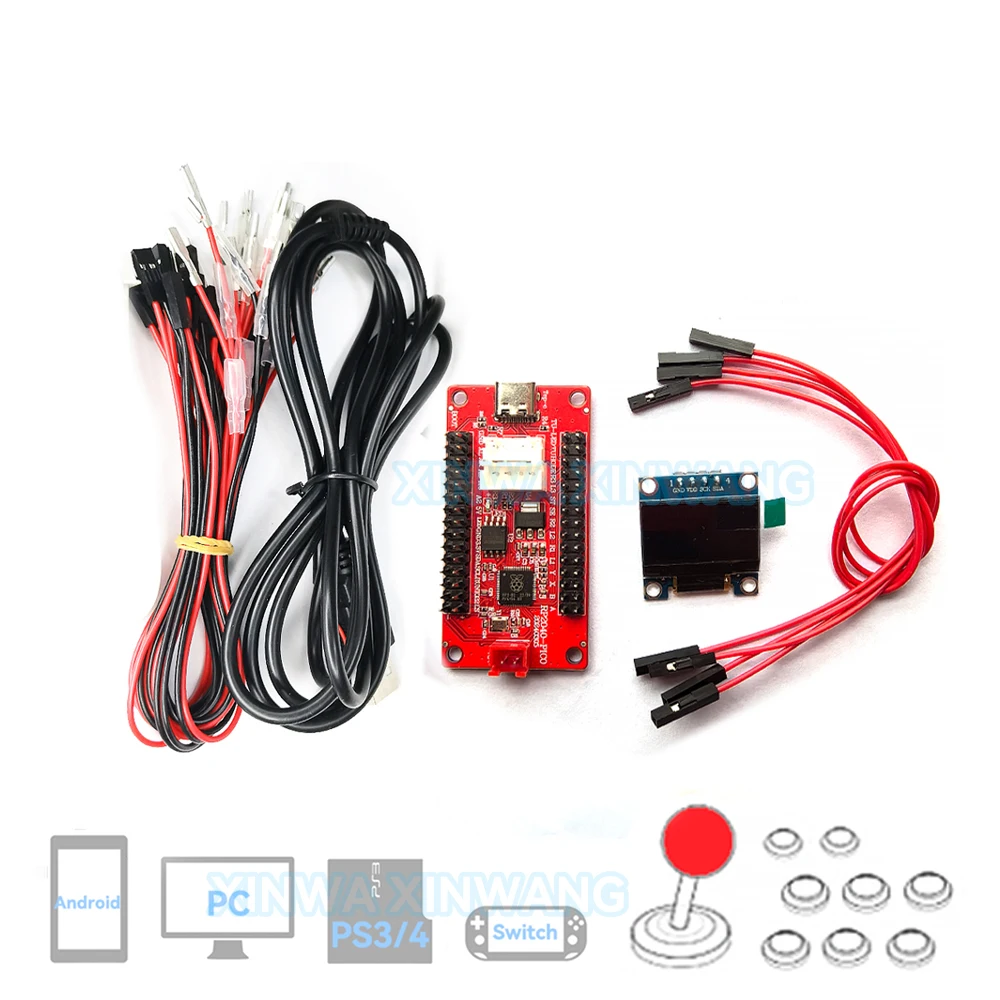 Raspberry Pi Pico Null Verzögerung USB Board Encoder Für PC PS4 Schalter SANWA Joystick Hitbox Controller DIY Arcade Gaming Teile Image