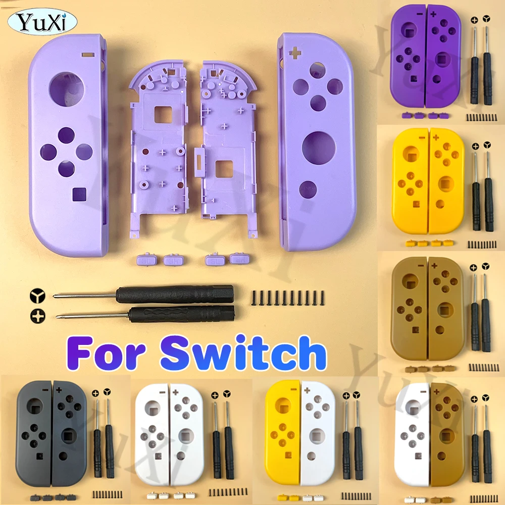 1Set Vorne Hinten Mittleren Rahmen Shell Gehäuse Fall Kunststoff Abdeckung LR SL SR Tasten Für Nintend Schalter NS NXJoy-Con Spiel Controller Image