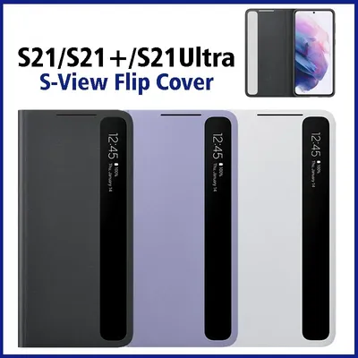 Smart Clear View Cover for S21/S21+/S21 Ultra Flip Mirror Case For Samsung S21 Plus 5G Phone Cover