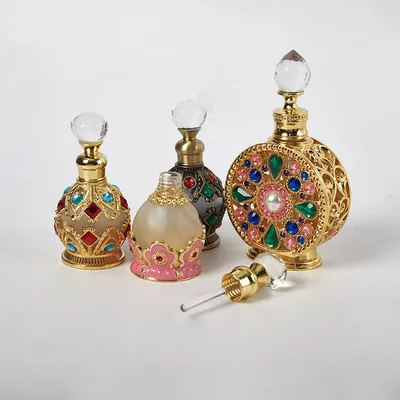 1Pcs Vintage Glass Essential Oil Dispenser Bottle High-end Portable Sprayer Travel Leak-proof