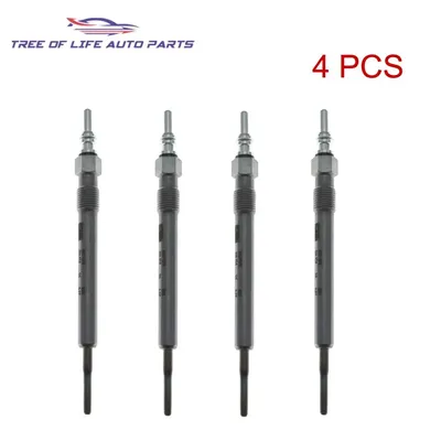 4.4V Glow Plugs Set 4X For VW Golf Passat Polo Tiguan Touareg Arteon Amarok Crafter Caddy Eos