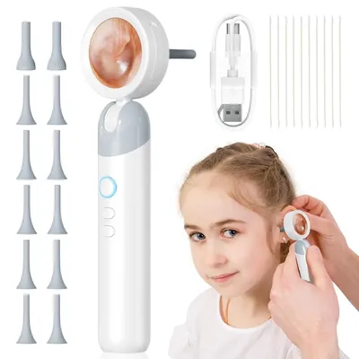 Visual Ear Camera with 1.38'' Digital Display 1080P HD Ear Check with 4 LED Lights for Kids Adult