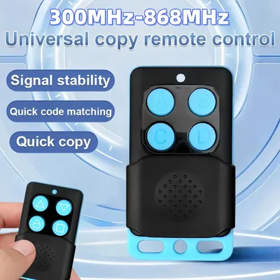 Garage Door Remote Control Duplicator 300MHz-868MHz Multi-Frequency Code Grabber Clone Gate Key Fob