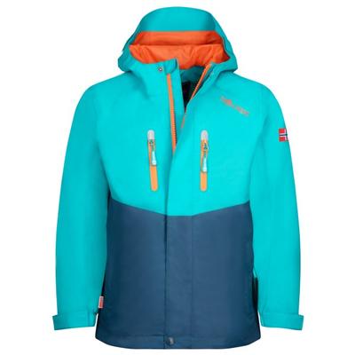 Trollkids - Kid's Nusfjord Jacket - Regenjacke Gr 128 türkis Image