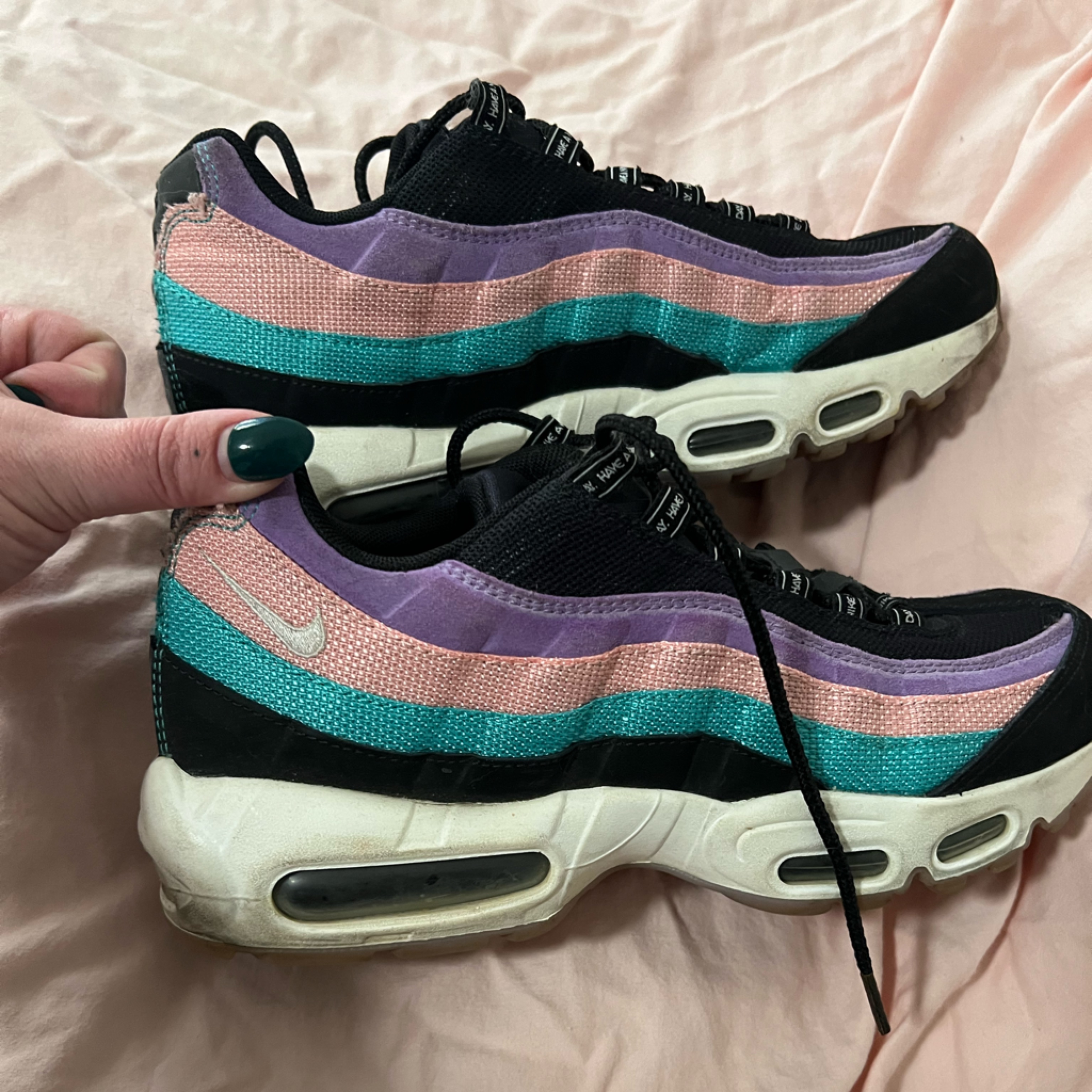 Nike Shoes | 2019 Nike Air Max 95 Size 9 Have A Nike Day Bq9131-001 Running Shoes Casual | Color: Black | Size: 9