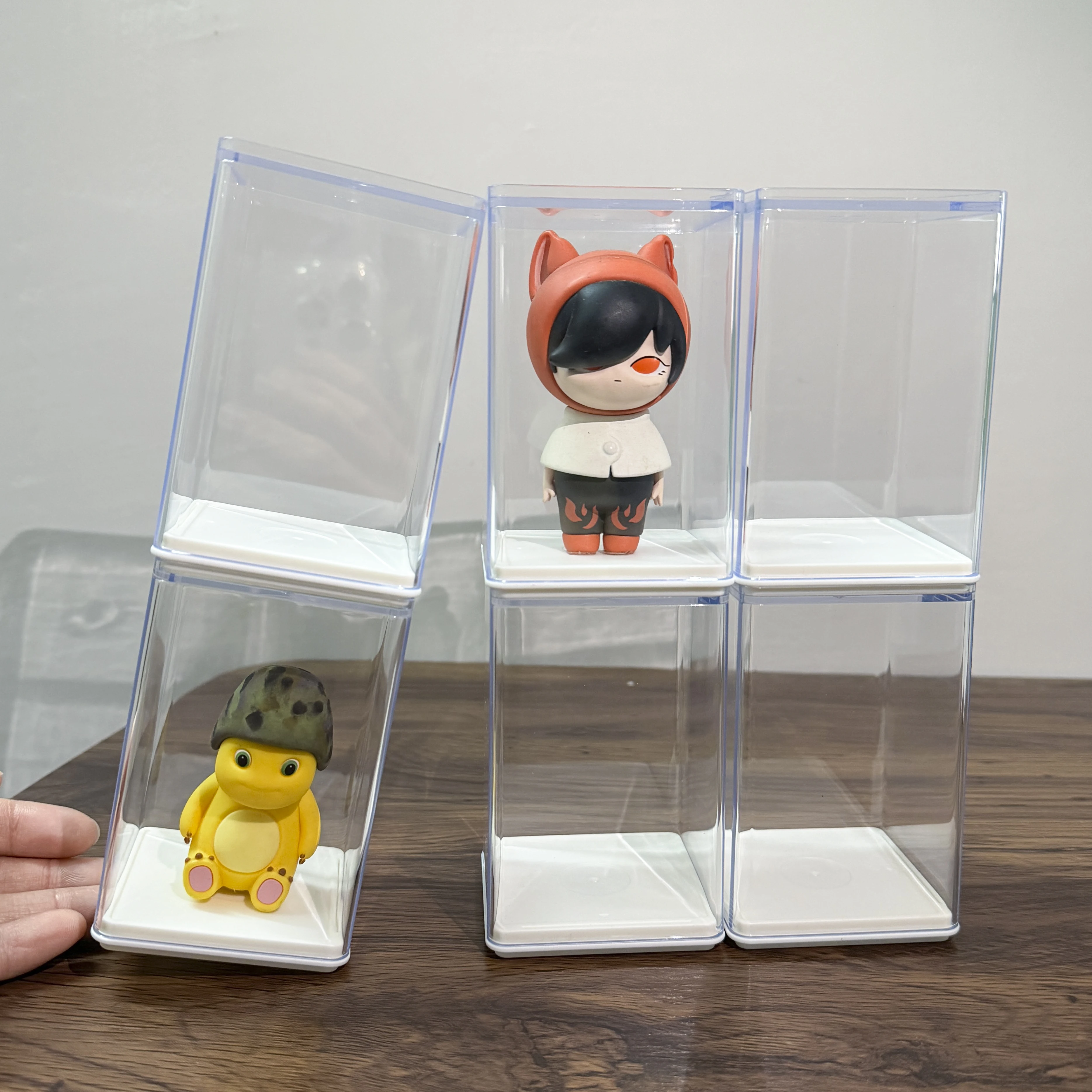 Display-Boxen, Acryl-Figuren, Vitrine, Blindbox, komplett montiert, staubdicht, Aufbewahrungsbox für Lego-Figuren Pop