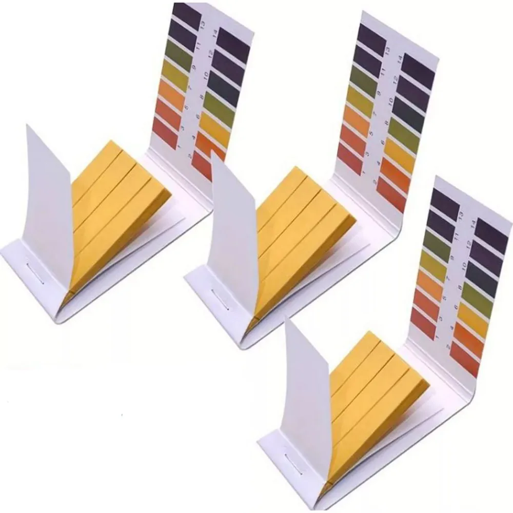 80 Stück 1–14 PH Lackmuspapier, pH-Meter, Indikator, Teststreifen, Wasserkosmetik, Bodensäure-Teststreifen, Messung mit Steuerkarte Image