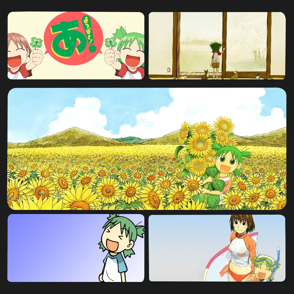 Bilibili Yotsubato Anime Bodenmatte Mauspad Schreibtischunterlage mit Pad Gaming Zubehör Prime Gaming XXL Tastatur Pad Polstermatte Image