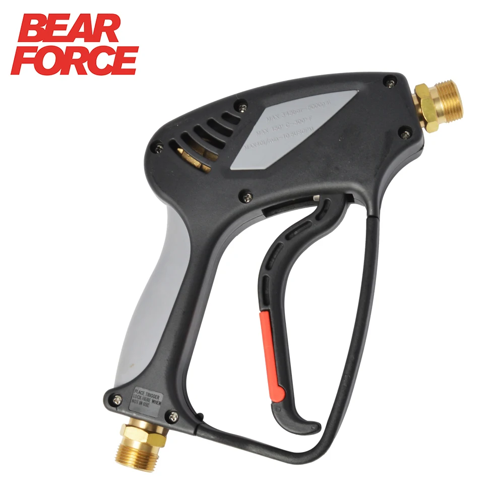 345bar 5000psi Hochdruck wasser pistole mit m22 Einlass auslass für karcher hd hds (alte Modelle) Hochdruck reiniger Auto waschanlage Image