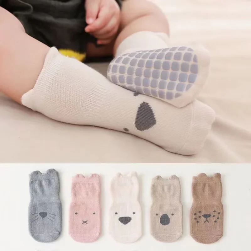 Cartoon Neugeborenen Socken kinder Anti-slip Socken Frühling und Herbst Netter Junge Baumwolle Baby Kleinkind Socken Image
