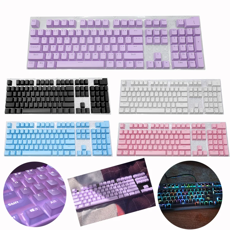 104 stücke Universal Mechanische Tastatur ABS Tastenkappen Leere Tastenkappen Für Cherry MX PC Desktop-Computer Schlüssel Kappe Schalter Leere Tastenkappen Image