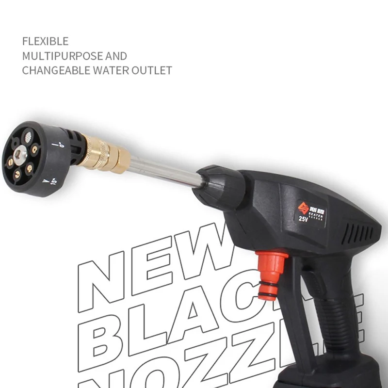 Kunststoff 5 in 1 einstellbare Düse für 1/4 Zoll Hochdruck Akku-Waschmaschine Reiniger Wasser pistole Teile Schlauch düse