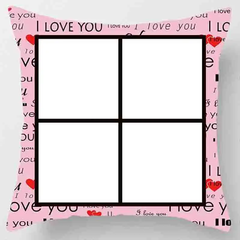 Neue valentinstag Platz Liebe Plüsch Kissen Kissen Abdeckung Image