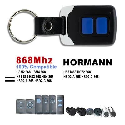 Pilot Hormann 868MHz Garage Door Remote Control Hsm2 HSE2 HS2 868 Controller Hand Transmitter Gate Opener Copy/Program Two Way