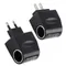 AC Adapter With Car Socket Auto Charger EU Plug 220V AC To 12V DC Use For Car Electronic Devices Use