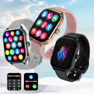 LAXASFIT New H9 Men's and Women's Smartwatch 2025 Sports Smartwatch DIY Surface Bluetooth Talking Smartwatch for Android IOS