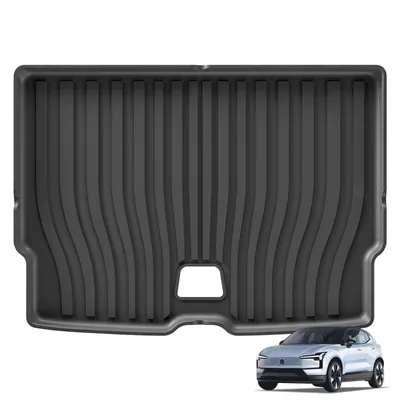 Car Trunk Pad for Volvo EX30 2024 2025 Cargo Liner Trunk Pad TPE 3D Waterproof Odorless Tray BLACK