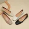 New Flat Women Loafers Simple Low Heels Office Work Casual Shoes Slip on Flat Footwear Ladies Square