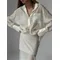 CHIC Set da 2 pezzi Completo da donna Primavera Estate Abbigliamento Donna 2025 Camicia a rete Top