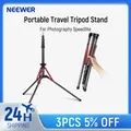 Supporto per luce NEEWER in fibra di carbonio con gambe reversibili a 180 °, adattatore per vite da 1/4 "-3/8" e borsa, treppiede da viaggio portatile da 86, 5 pollici/220cm