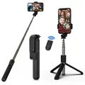 H1 Wireless Bluetooth Selfie Stick treppiede monopiede supporto per telefono per viaggi all'aperto 3