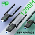 VAORLO Adattatore USB WiFi Dual Band 1200Mbps Ricevitore dongle Wi-Fi 2.4G+5Ghz USB3.0 Scheda di rete wireless 802.11AC ad alta velocità per PC/laptop Driver gratuito con antenna
