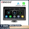 ESSGOO CarPlay Android Auto Autoradio Lettore video multimediale Touch screen portatile da 7 pollici con USB AUX per telecamera posteriore
