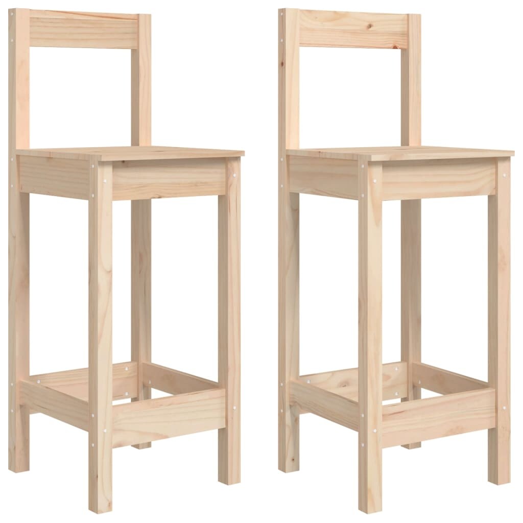 vidaXL Barstühle 2 Stk. 40x41,5x112 cm Massivholz Kiefer Image