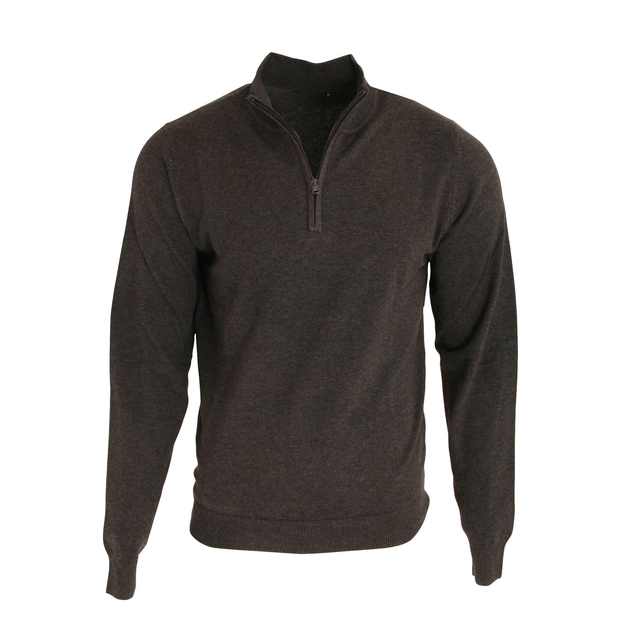 Premier Herren 1/4 Zip Strick Sweater (Anthrazit) Image