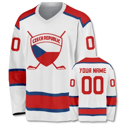 Custom Czech Republic Hockey Jersey with Name Number Personalized Team Gear for Men Women Youth Kids