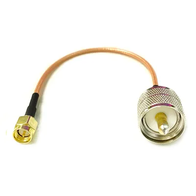 New SMA Plug Switch UHF Male PL259 Cable Adapter RG316 RG58 RG142 Wholesale Fast Ship 15CM 6"