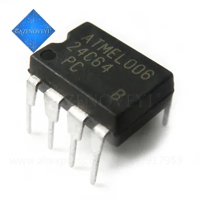 10pcs/lot New AT24C64N AT24C64AN 24C64 24C64AN AT24C64 DIP-8 EEPROM memory IC In Stock