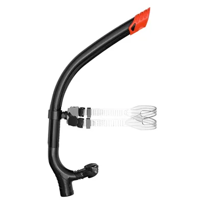 Swimming Snorkel Center-Mount Silicone Mouthpiece One-Way Purge Valve for Lap Swimming Swimming