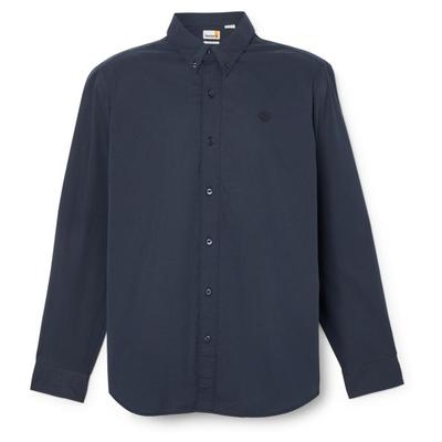 Timberland - Long Sleeve Stretch Poplin Shirt - Hemd Gr XL blau