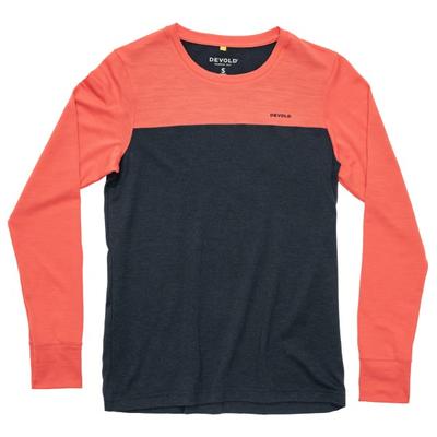 Devold - Women's Classic Linear L/S - Merinoshirt Gr XL blau/rot Image