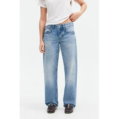 BDG Lenn Straight Leg Jeans - Vintage Denim Light 26W 32L at Urban Outfitters
