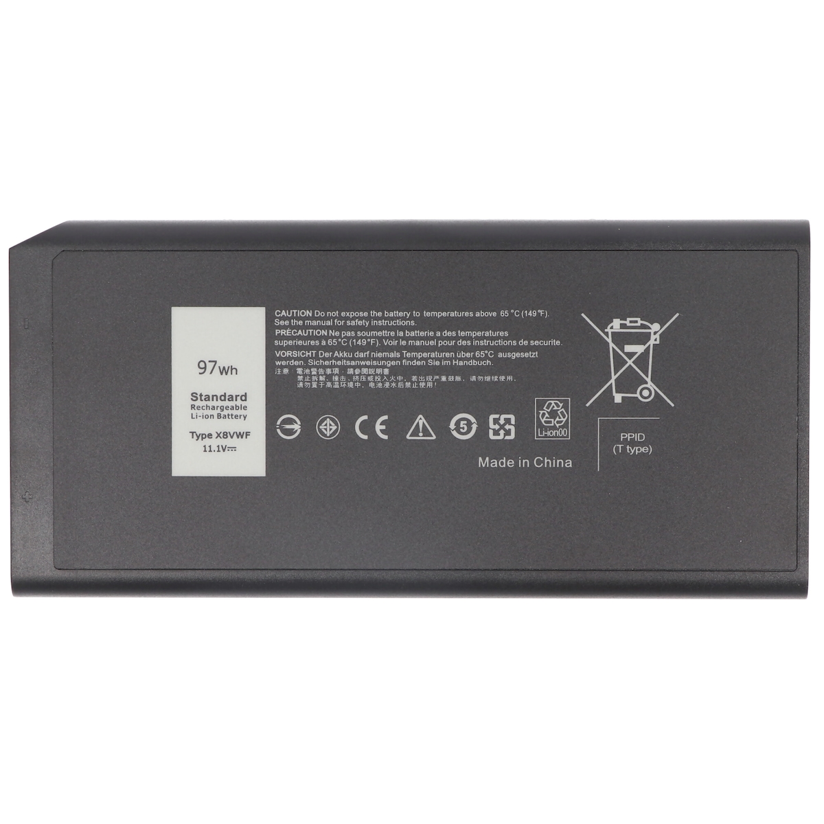 AccuCell Akku passend für Dell Latitude 5404, 7404, Li-ion, 11,1V, 8740mAh, 97Wh Image