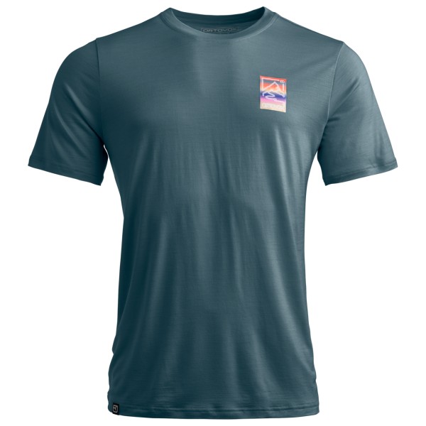 Ortovox - 140 Cool Mountain Gradient T-Shirt - Merinoshirt Gr S grau
