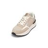 Sneaker MARC O'POLO "aus Leder-Polyester-Mix", Herren, Gr. 43, beige (sand), Obermaterial: 68% Leder (Rind), 32% Polyester, unifarben, Schuhe