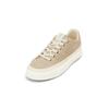 Sneaker MARC O'POLO "aus Veloursleder mit Ripsband", Damen, Gr. 39, light dusty sand, Obermaterial: 100% Leder (Rind), unifarben, Schuhe