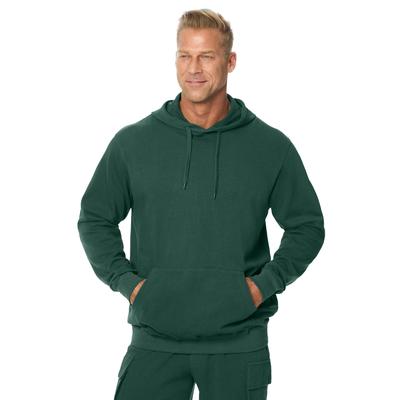 Men's Big & Tall French Terry Hoodie by KingSize in Hunter (Size 3XL)